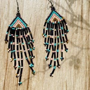 Native Cora Artisan Beaded Earring Set